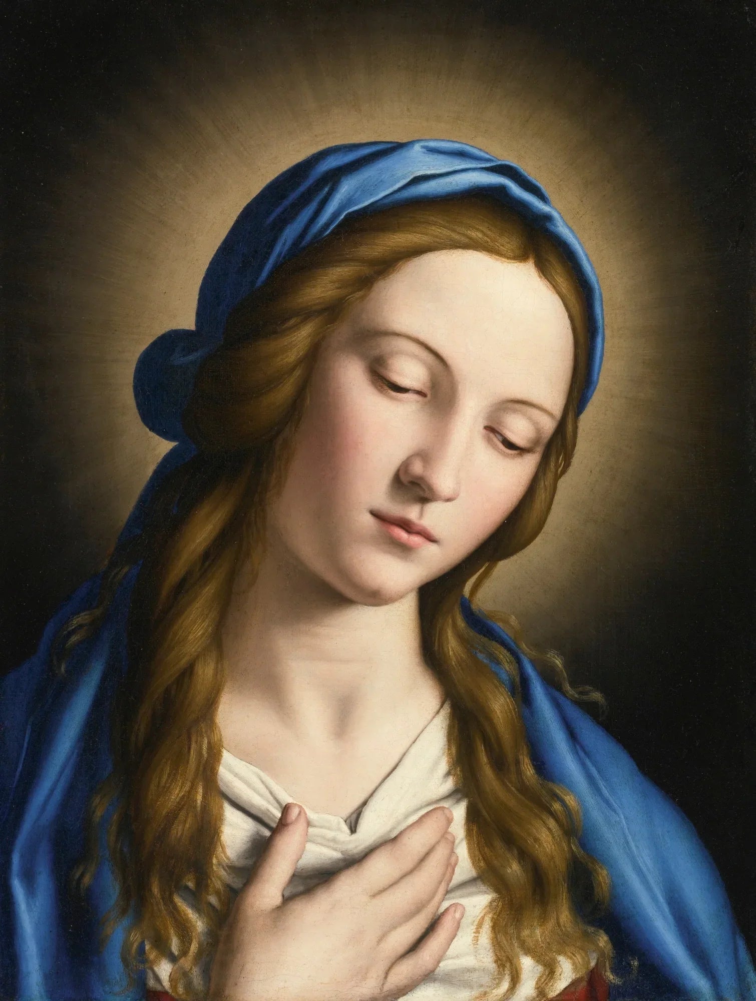 La Madone - Giovanni Battista Salvi image 1 reproduction d’œuvre d’art à l’huile