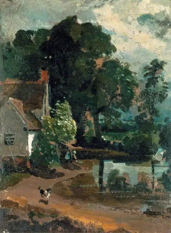 บ้านของวิลลี่ ล็อต ใกล้โรงสีที่แฟลตฟอร์ด - จอห์น คอนสเทเบิล