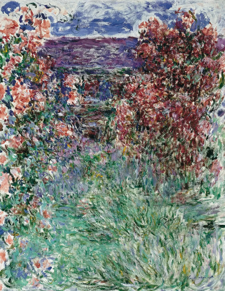 บ้านท่ามกลางดอกกุหลาบ - Claude Monet