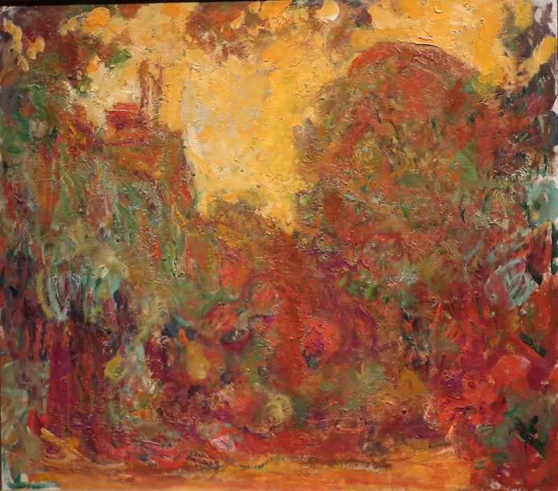 บ้านที่มองเห็นจากสวนกุหลาบ - Claude Monet