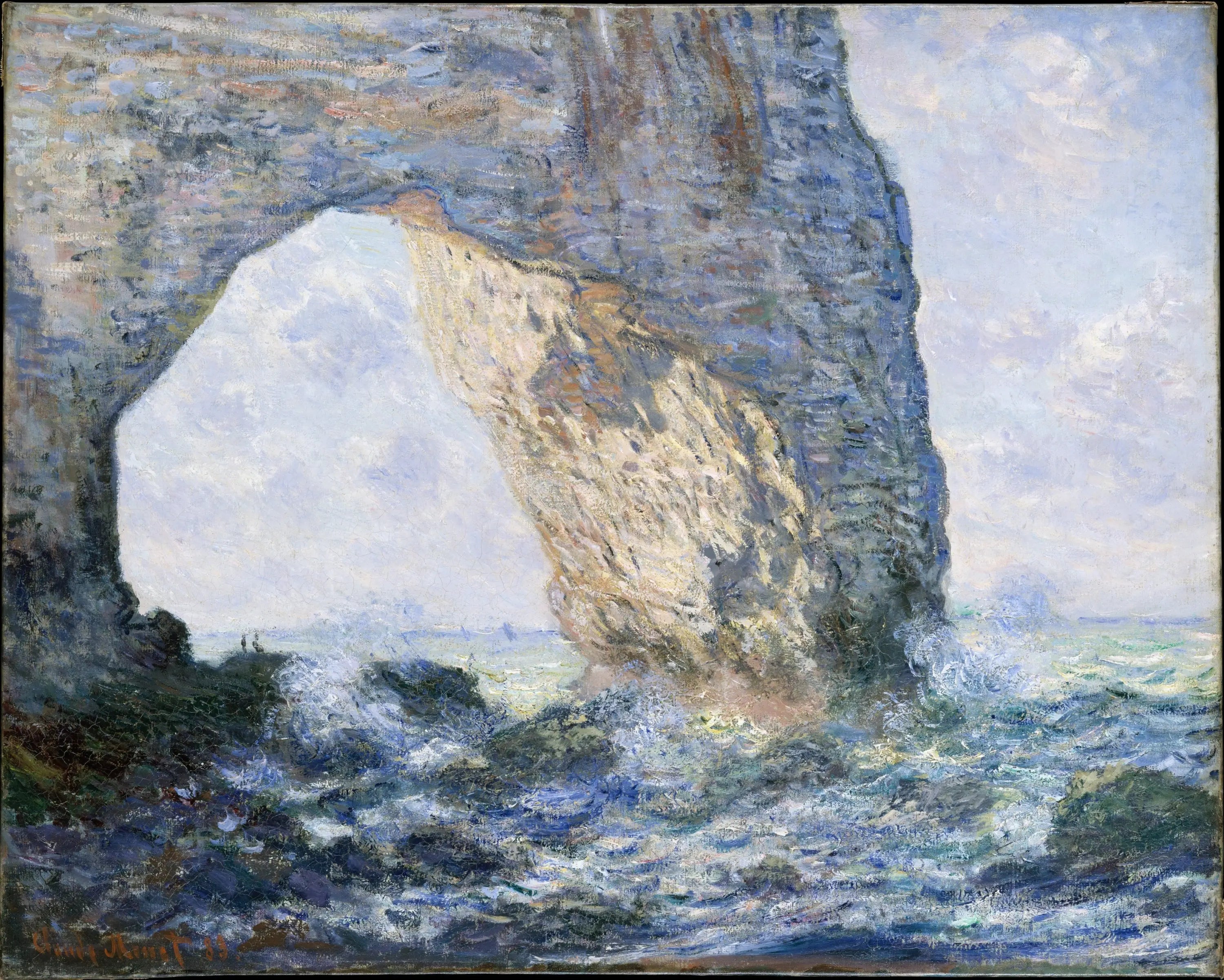 Reproduction du tableau « La Manneporte - Claude Monet » par Alpha Reproduction en peinture à l’huile