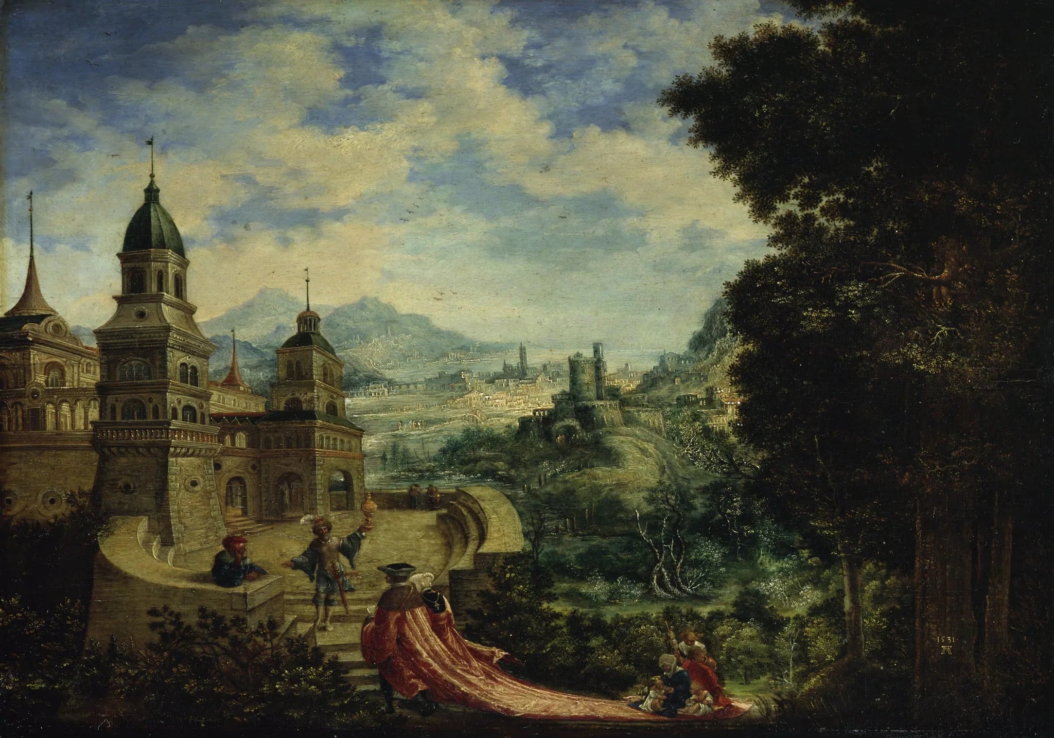 La mendicité s'installe dans le train de l'orgueil - Albrecht Altdorfer image 1 tableau peint à l’huile sur toile