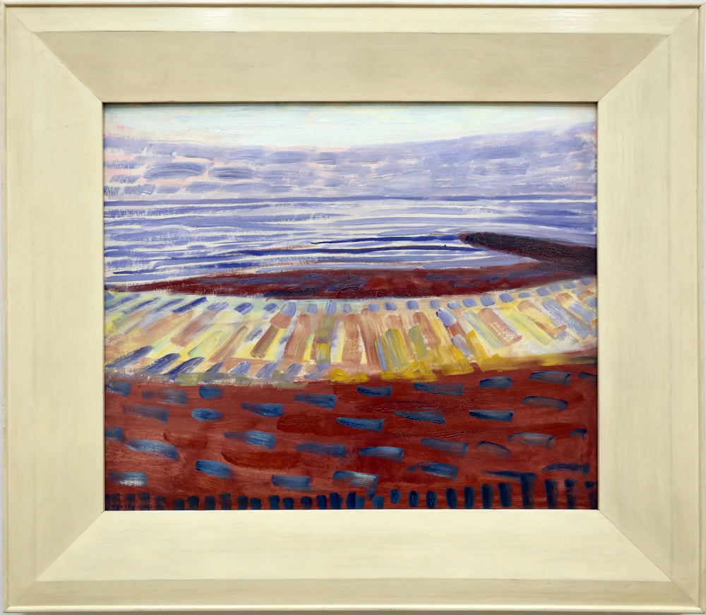 La mer après le coucher du soleil - Piet Mondrian image 1 reproduction de peinture à l’huile