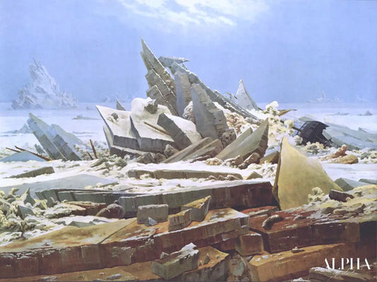 La mer de glace caspar - Caspar David Friedrich - Reproductions de tableaux et peintures haut de gamme