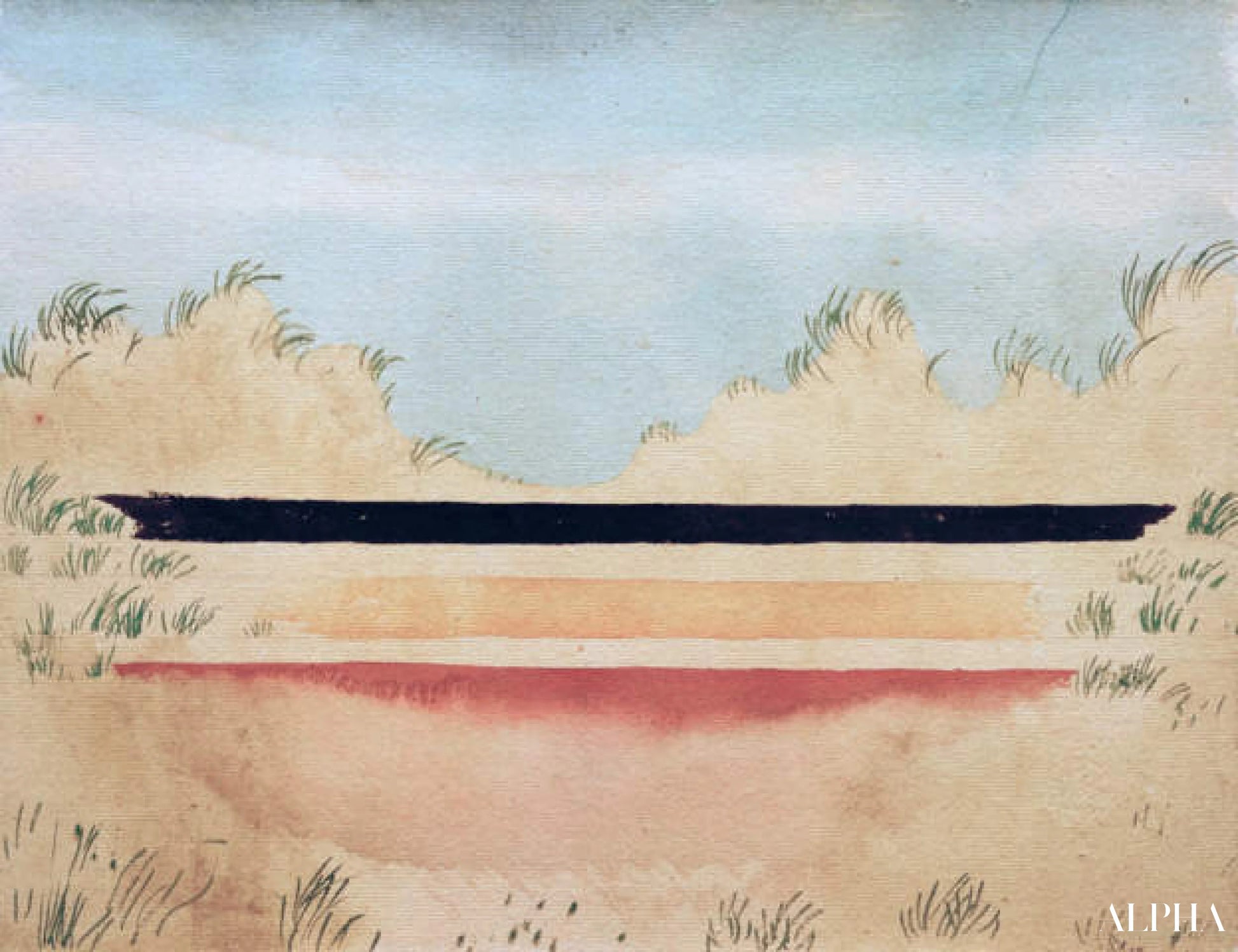 La mer derrière les dunes - Paul Klee - Reproductions de tableaux et peintures haut de gamme