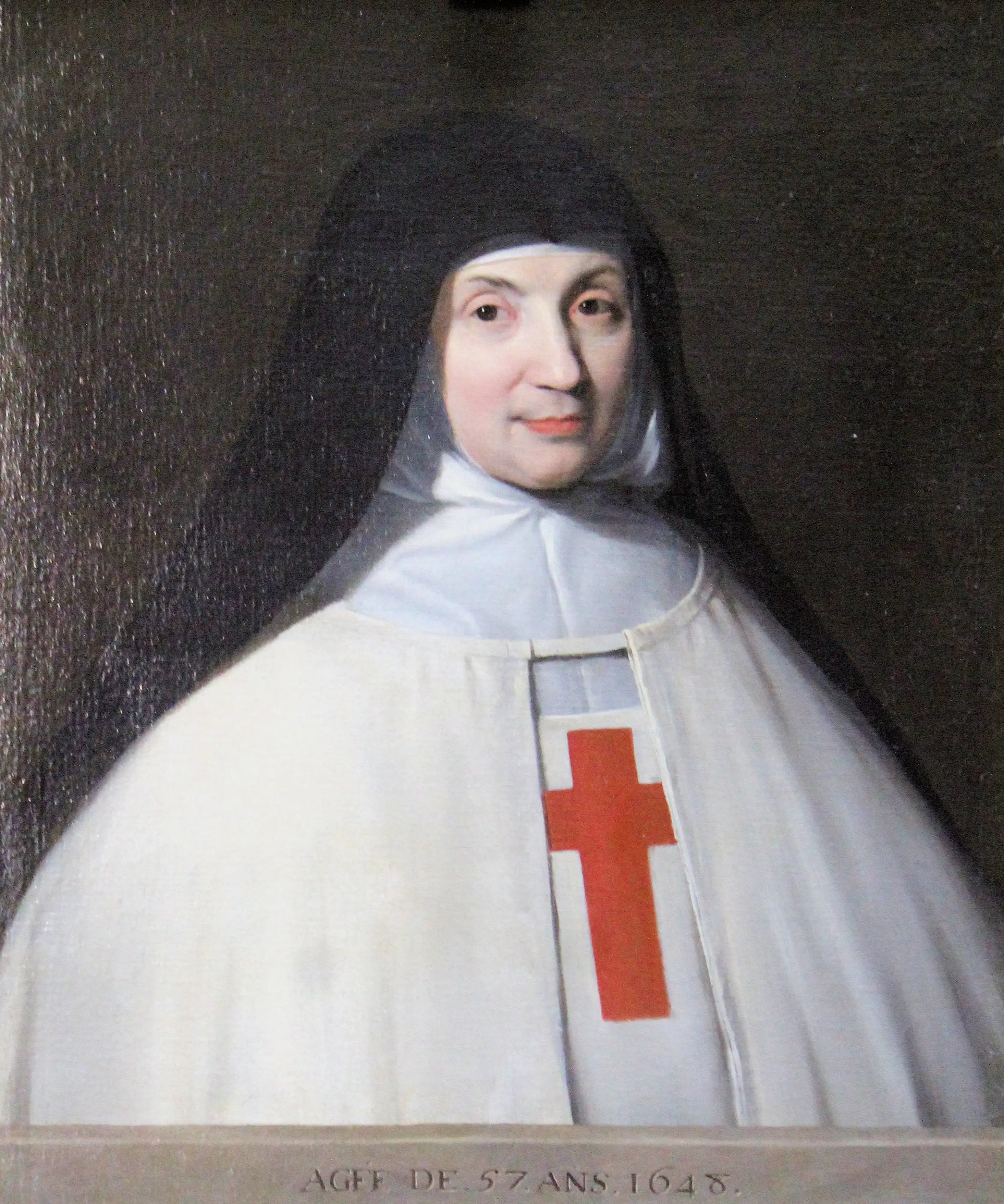 La mère Angélique Arnauld - Philippe de Champaigne image 1 reproduction artisanale de tableau