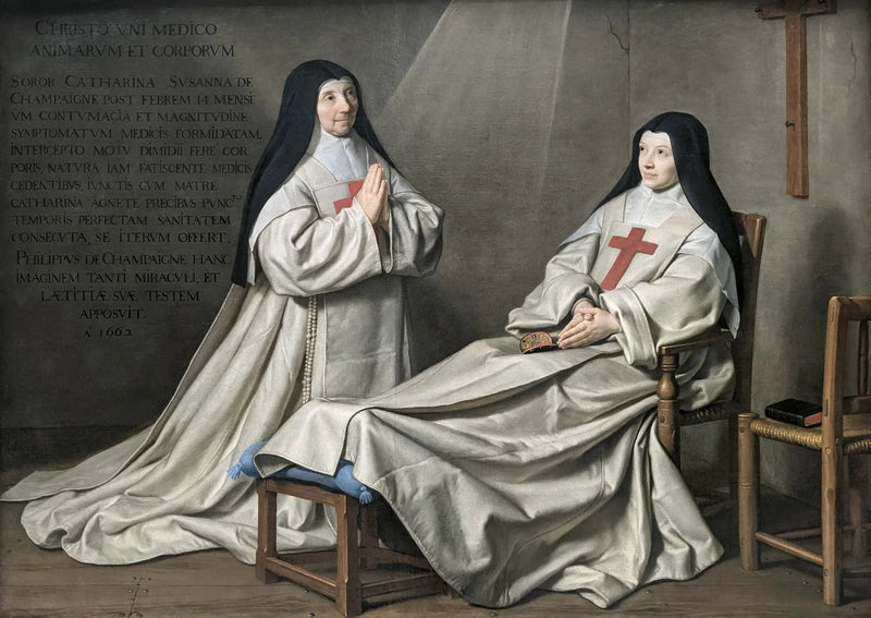 แม่ Catherine-Agnès Arnault และน้องสาว Catherine de Sainte Suzanne de Champaigne - Philippe de Champaigne