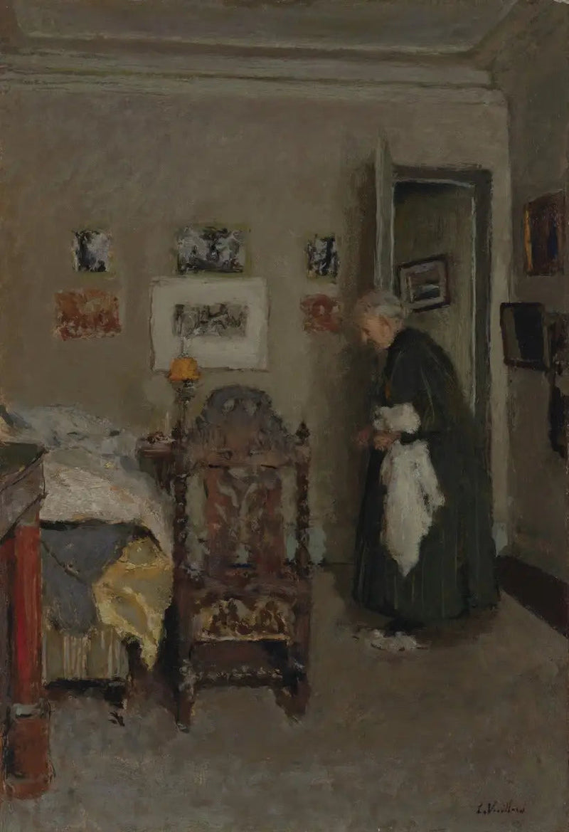 แม่ของศิลปินในอพาร์ตเมนต์ของเธอ ถนนกาลาแยส์ ปารีส - เช้า - Édouard Vuillard