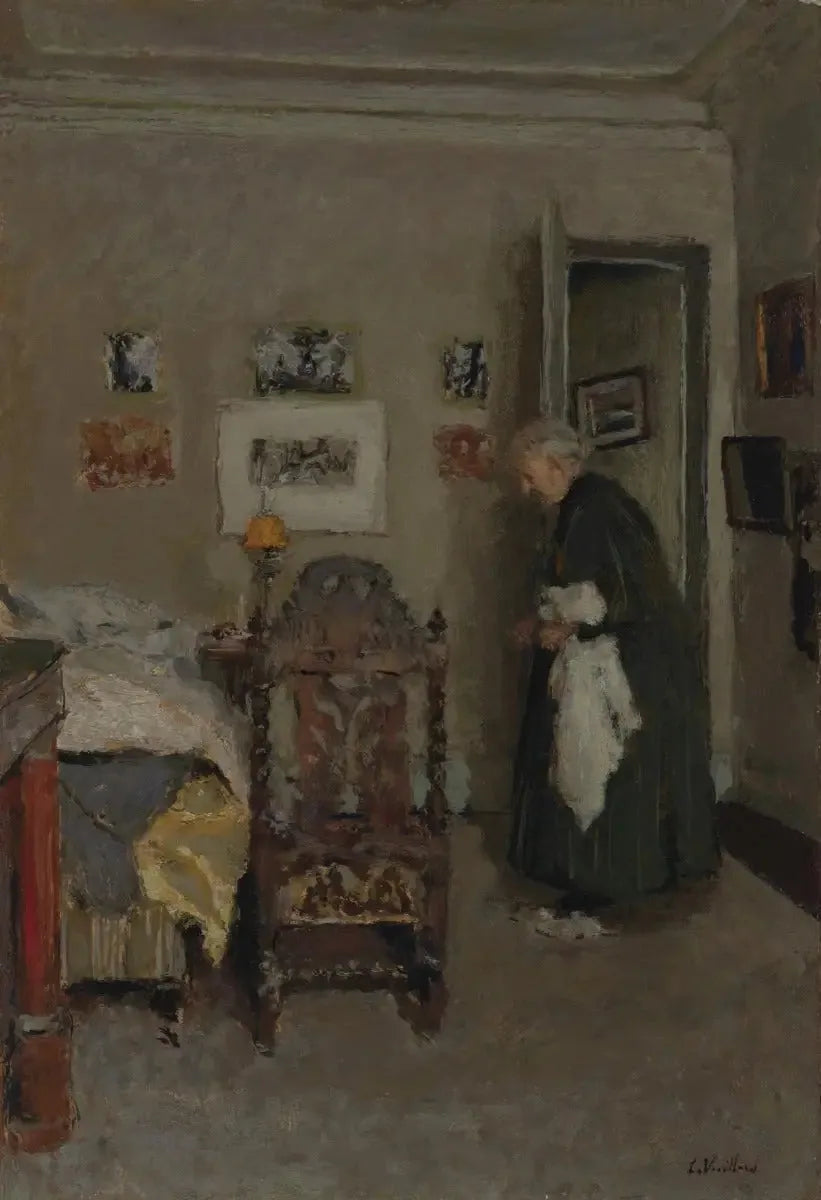 แม่ของศิลปินในอพาร์ตเมนต์ของเธอ ถนนกาลาแยส์ ปารีส - เช้า - Édouard Vuillard