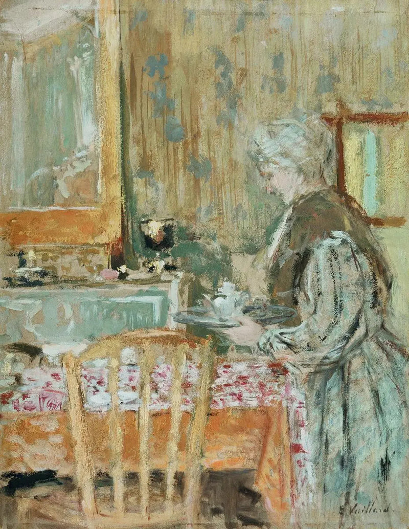 แม่ของศิลปินที่เสิร์ฟชา - Édouard Vuillard