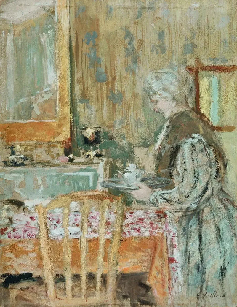 แม่ของศิลปินที่เสิร์ฟชา - Édouard Vuillard