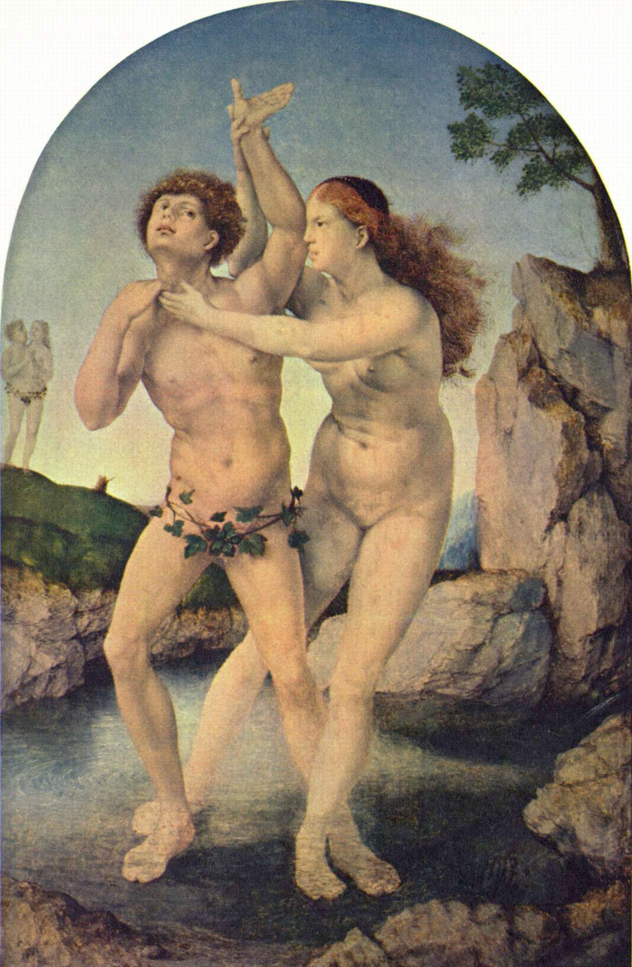 La Métamorphose d'Hermaphrodite et Salmacis - Jan Gossaert image 1 copie de tableau peinte à la main