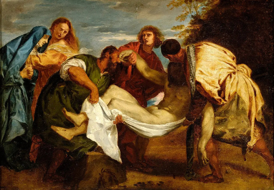 การวางศพตามแบบของ Titien - Eugène Delacroix