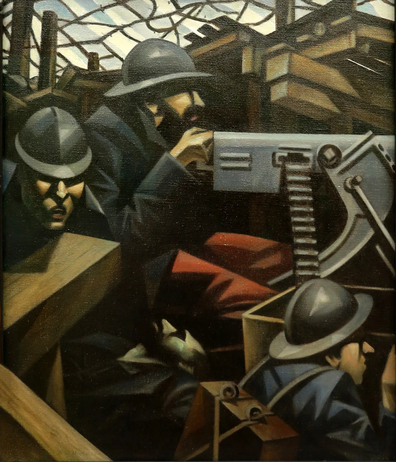La Mitrailleuse - C. R. W. Nevinson