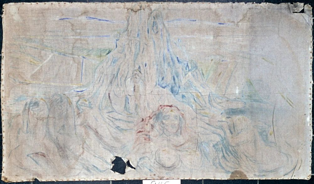 La Montagne humaine - Edvard Munch image 1 copie peinte à la main à l’huile