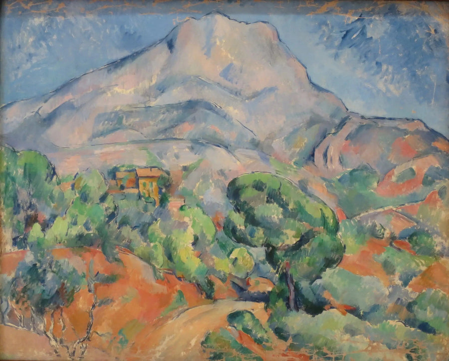 ภูเขา Sainte-Victoire เหนือถนน Tholonet - Paul Cézanne