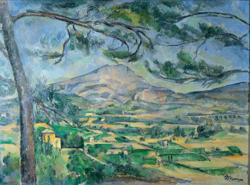 ภูเขา Sainte-Victoire กับต้นสนใหญ่ - Paul Cézanne
