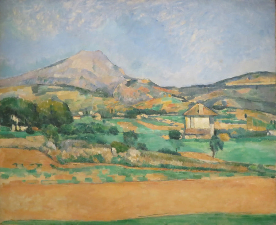 ภูเขา Sainte-Victoire มองจากเส้นทาง Valcros (และบ้านพัก La Générale) - Paul Cézanne