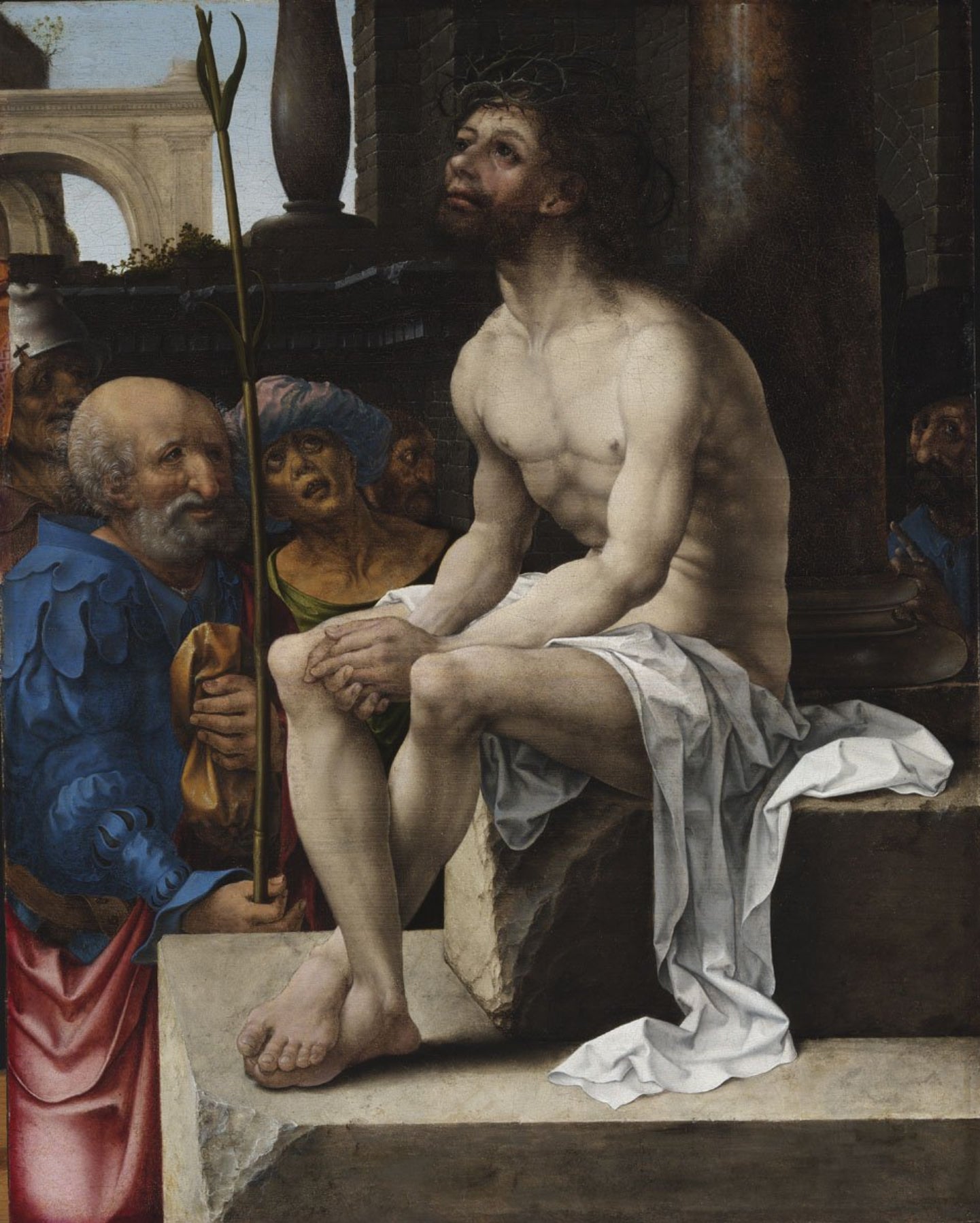 La moquerie du Christ - Jan Gossaert image 1 copie de tableau peinte à la main