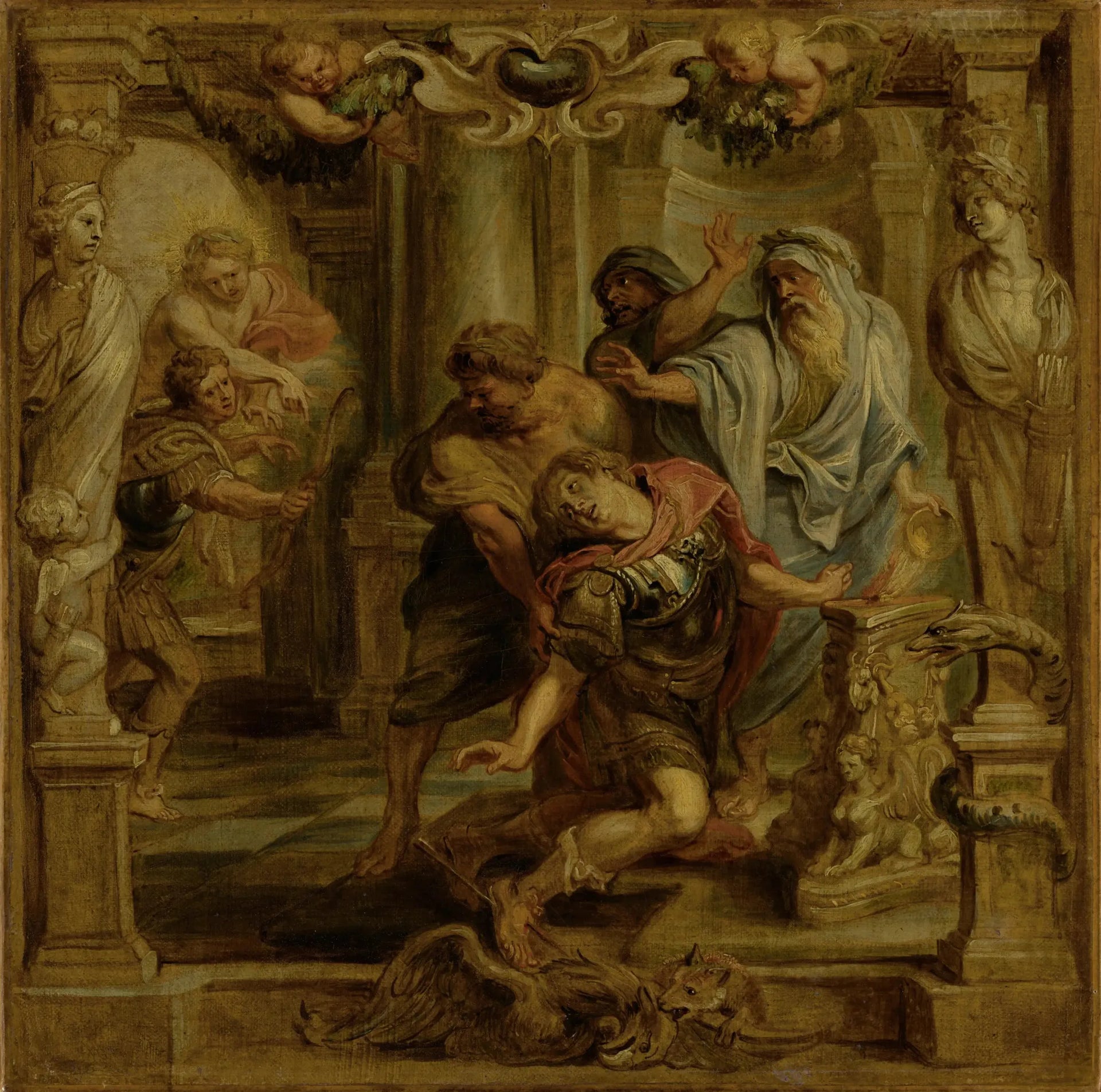 La mort d'Achille - Peter Paul Rubens image 1 tableau peint à l’huile sur toile