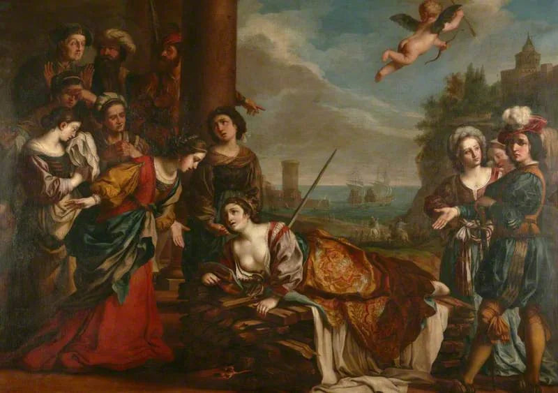 La mort de Didon - Guercino image 1 tableau peint à l’huile sur toile