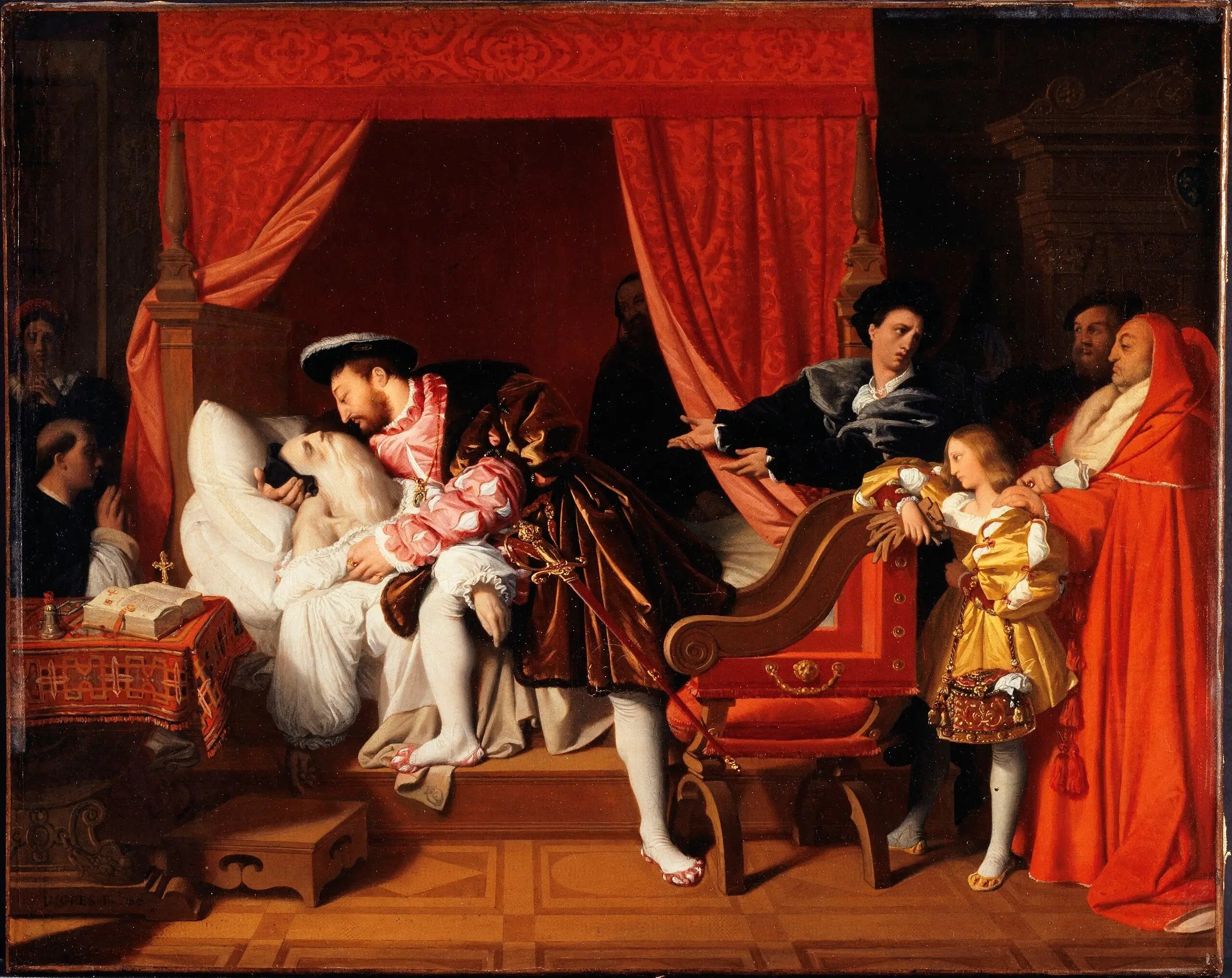 La mort de Léonard de Vinci - Jean-Auguste-Dominique Ingres - Alpha Reproduction