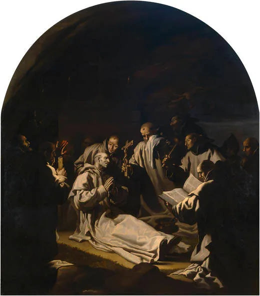 La mort de saint Bruno - Vincenzo Carducci image 1 reproduction de peinture à l’huile