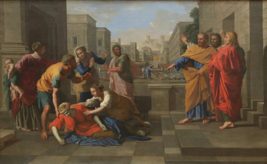 ความตายของซาฟิร - Nicolas Poussin