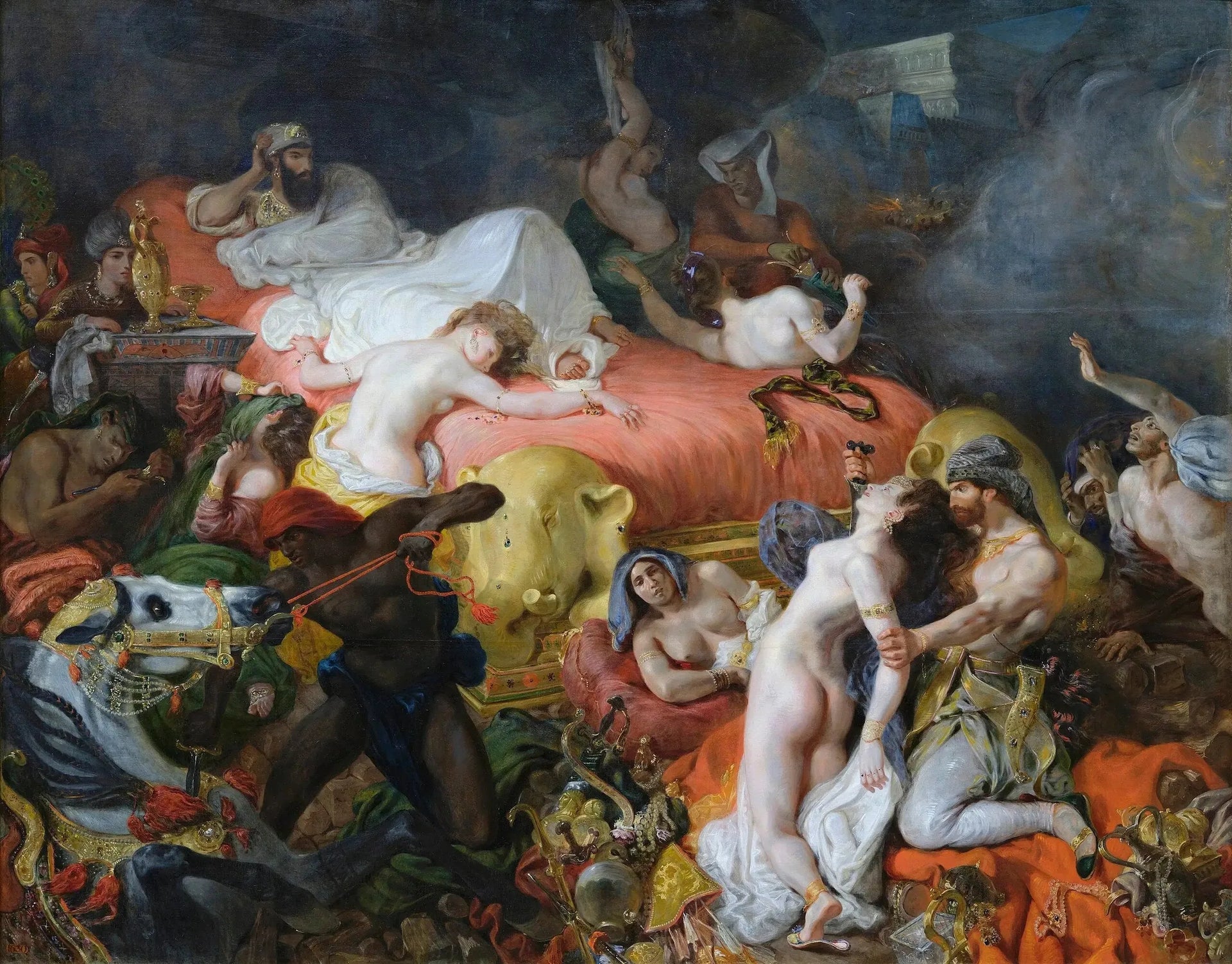 La Mort de Sardanapale - Eugène Delacroix image 2 copie de tableau peinte à la main