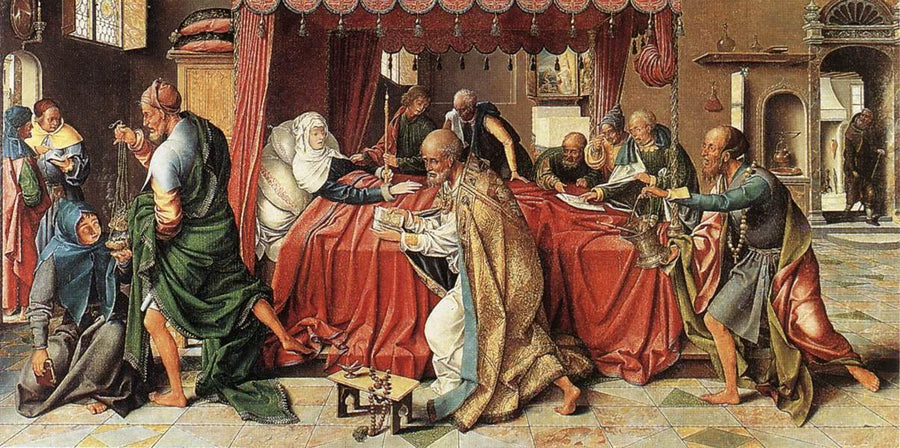ความตายของพระแม่มารี - Joos van Cleve