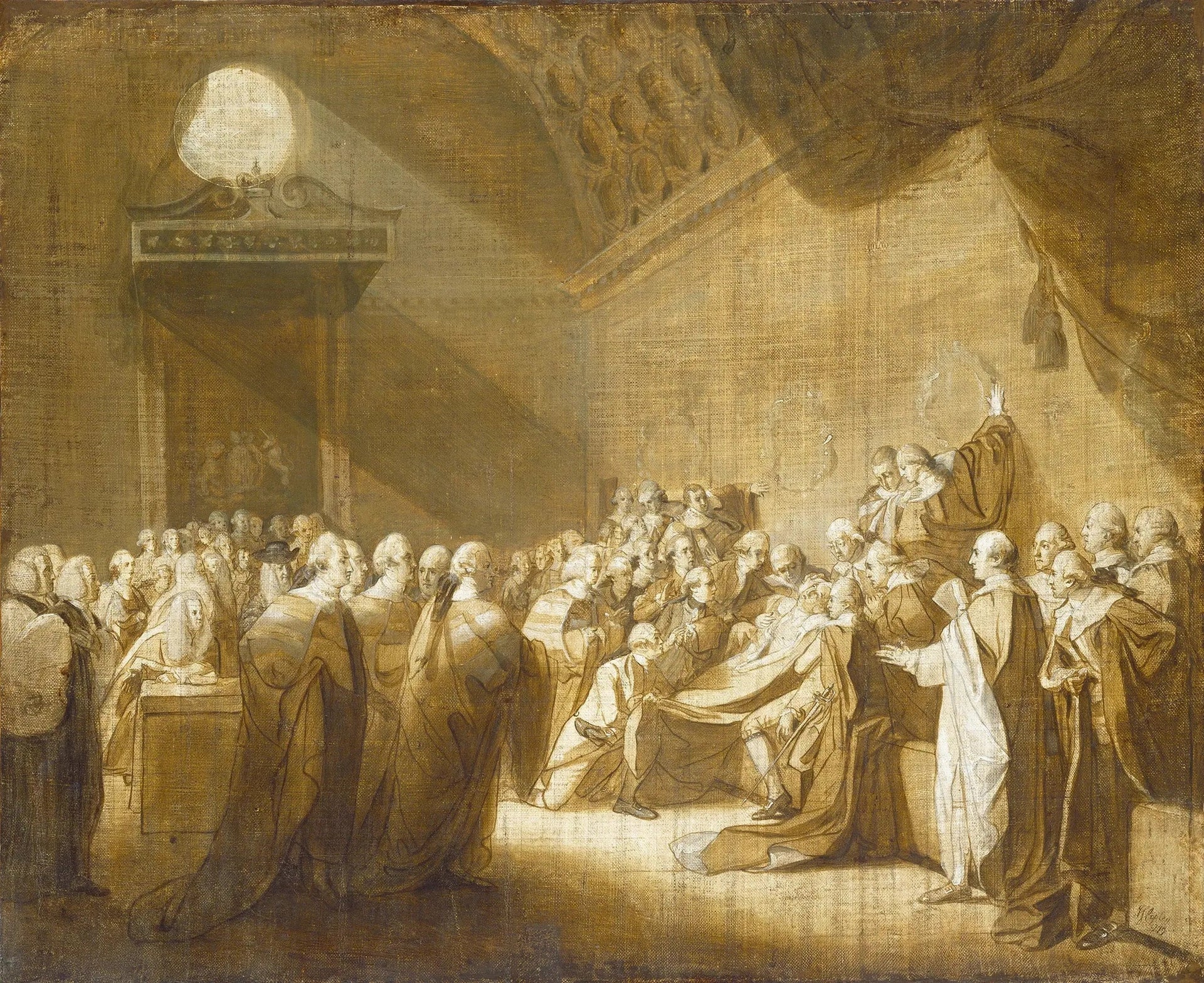 La mort du comte de Chatham - John Singleton Copley image 1 copie peinte à la main à l’huile