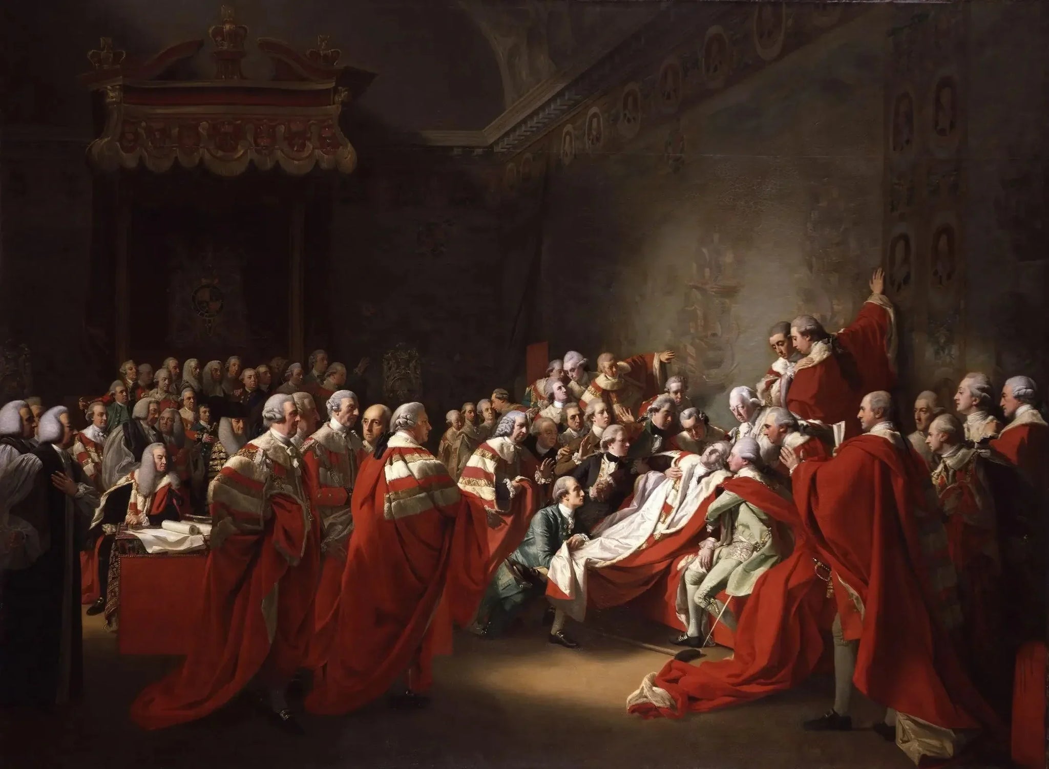 la Mort du comte de Chatham - John Singleton Copley image 1 reproduction de peinture à l’huile