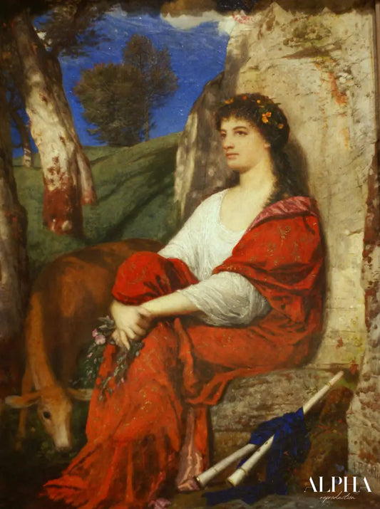 La muse Euterpe - Arnold Böcklin - Reproductions de tableaux et peintures haut de gamme