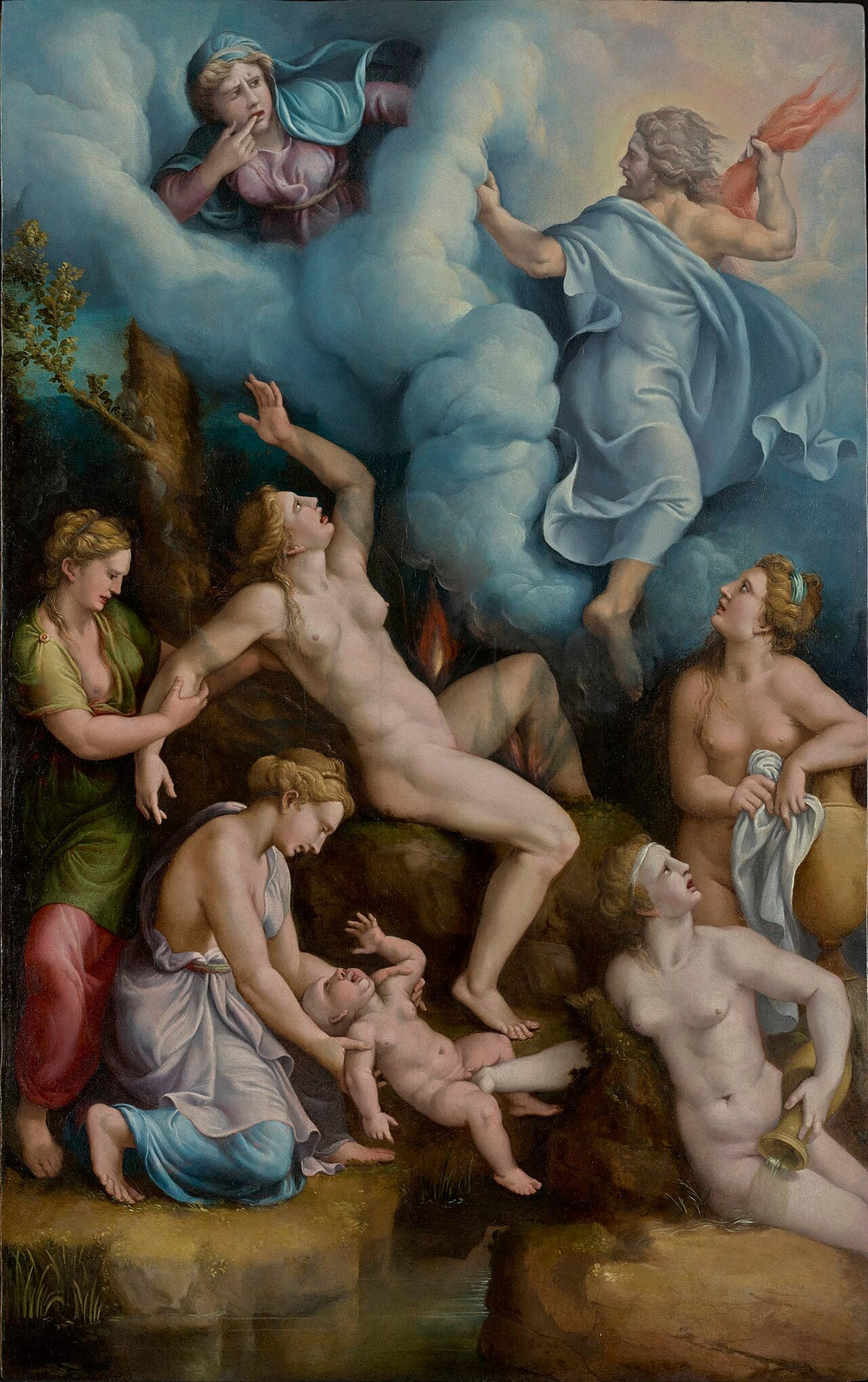 La Naissance de Bacchus - Giulio Romano image 1 tableau peint à l’huile sur toile