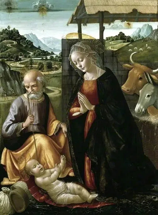 การประสูติ - Domenico Ghirlandaio