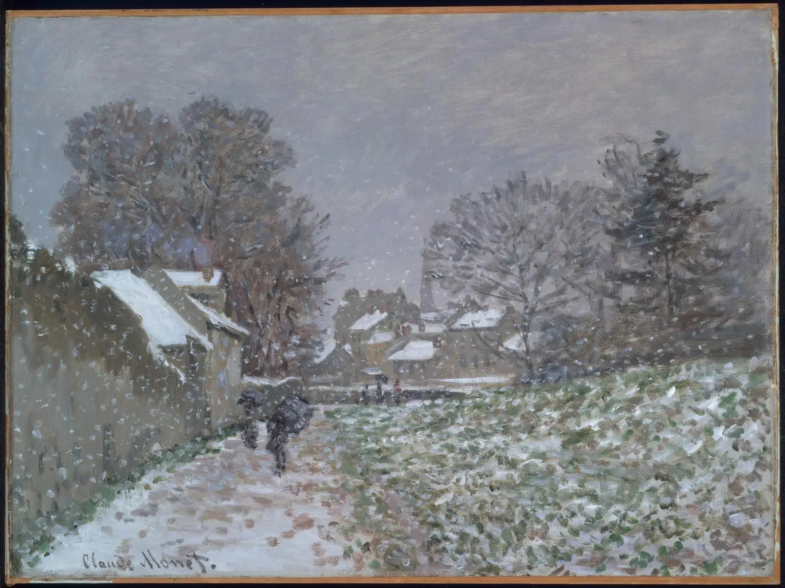 Reproduction du tableau « La neige à Argenteuil - Claude Monet » par Alpha Reproduction en peinture à l’huile