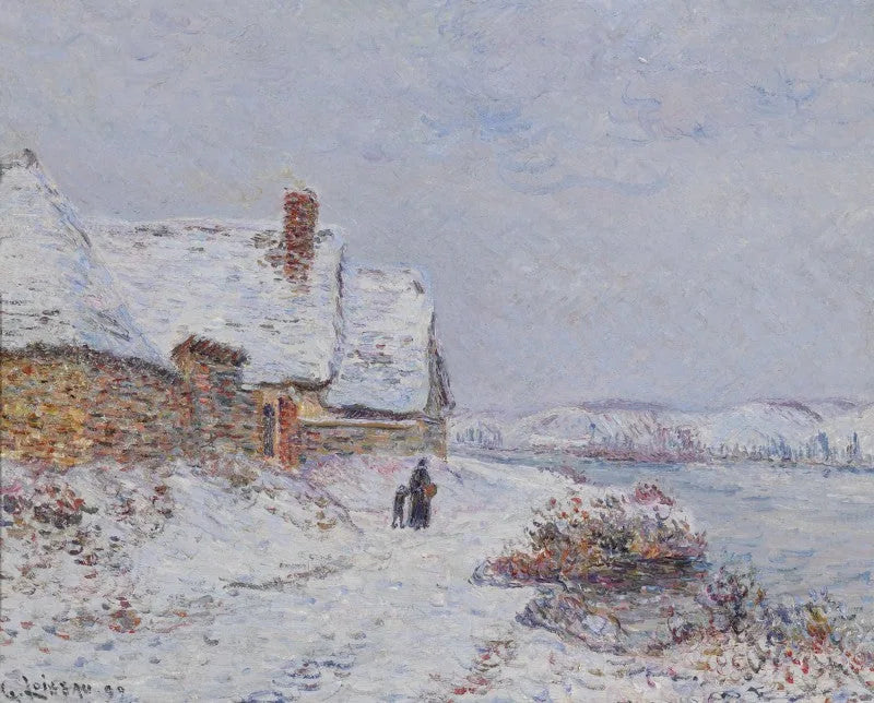 หิมะที่ Tournedos sur Seine - Gustave Loiseau