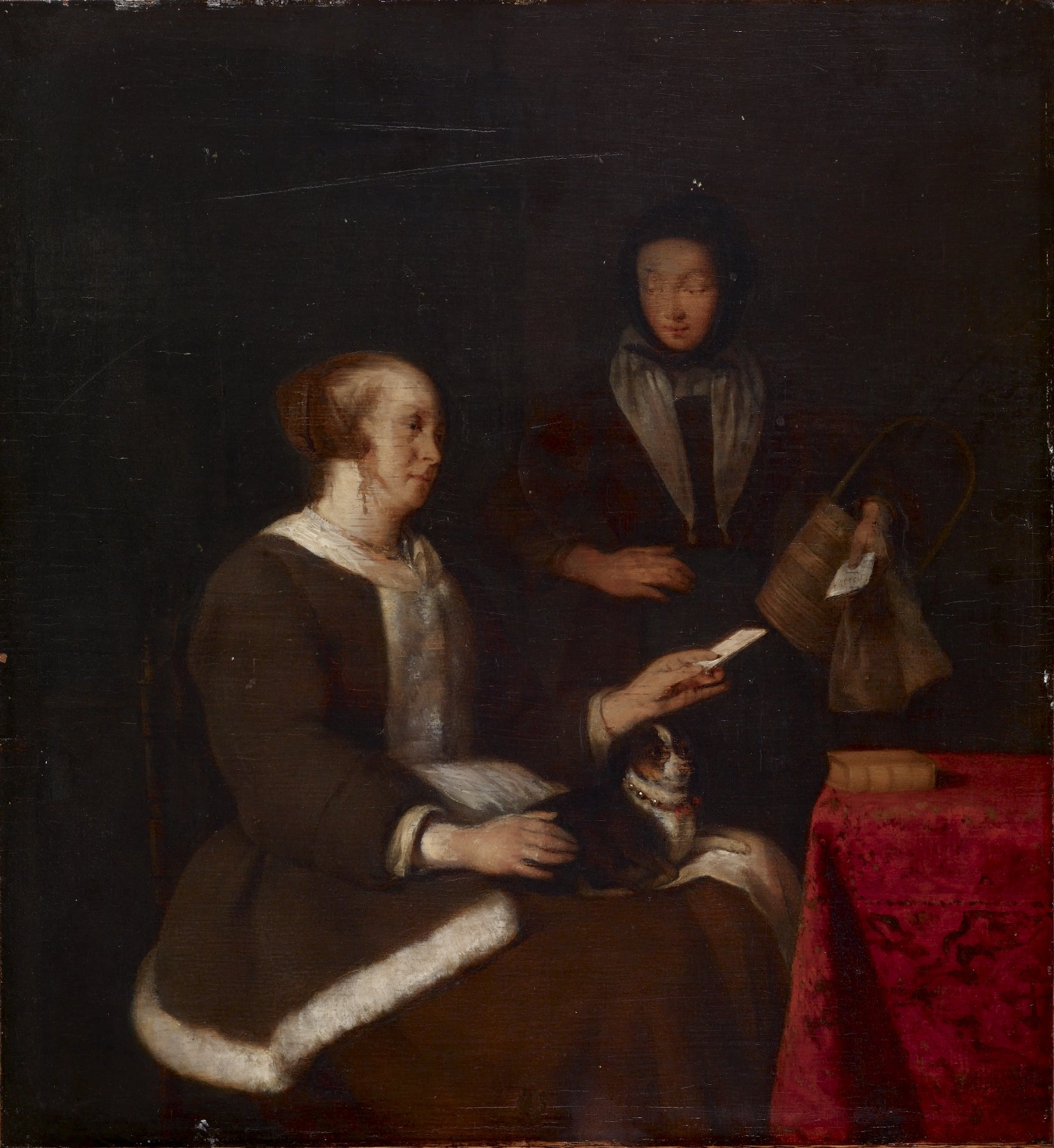 La note - Gabriel Metsu image 1 reproduction réalisée par Alpha Reproduction