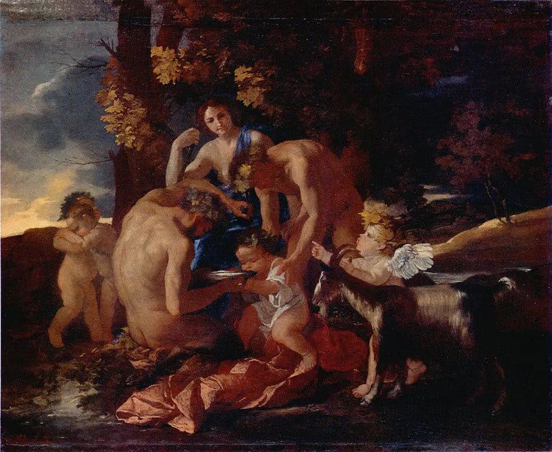 อาหารของแบคคัส - Nicolas Poussin