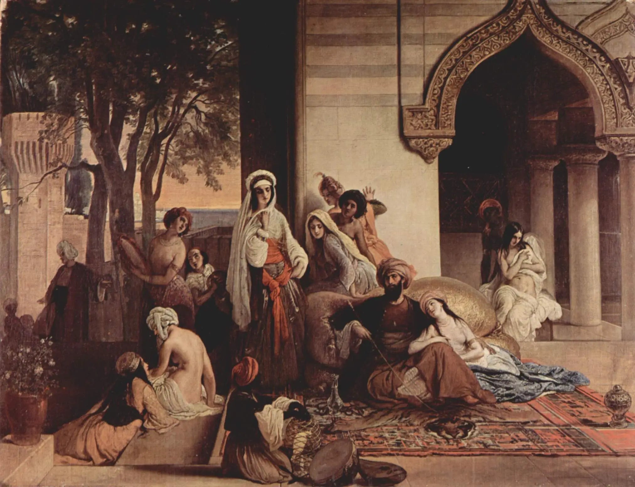 La Nouvelle Favorite (scène de harem) - Francesco Hayez - Alpha Reproduction