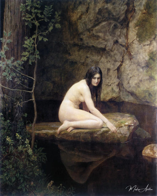 La nymphe d'eau de John Collier - Reproductions de tableaux et peintures haut de gamme