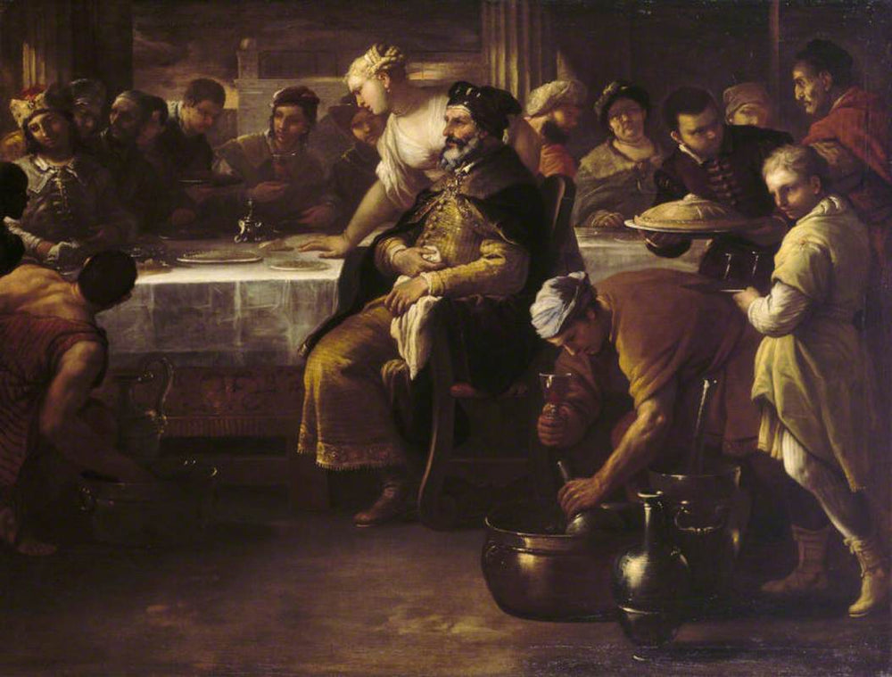 La parabole du fils prodigue: le veau gras - Luca Giordano - Alpha Reproduction