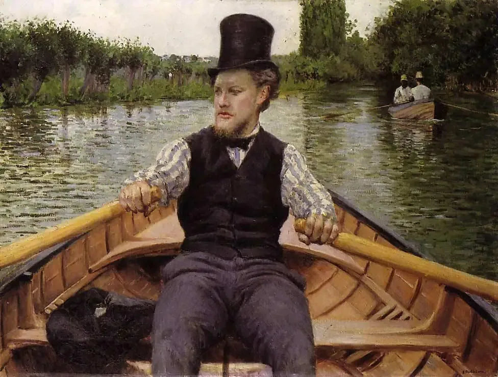 La Partie de bateau - Gustave Caillebotte image 1 tableau peint à l’huile sur toile