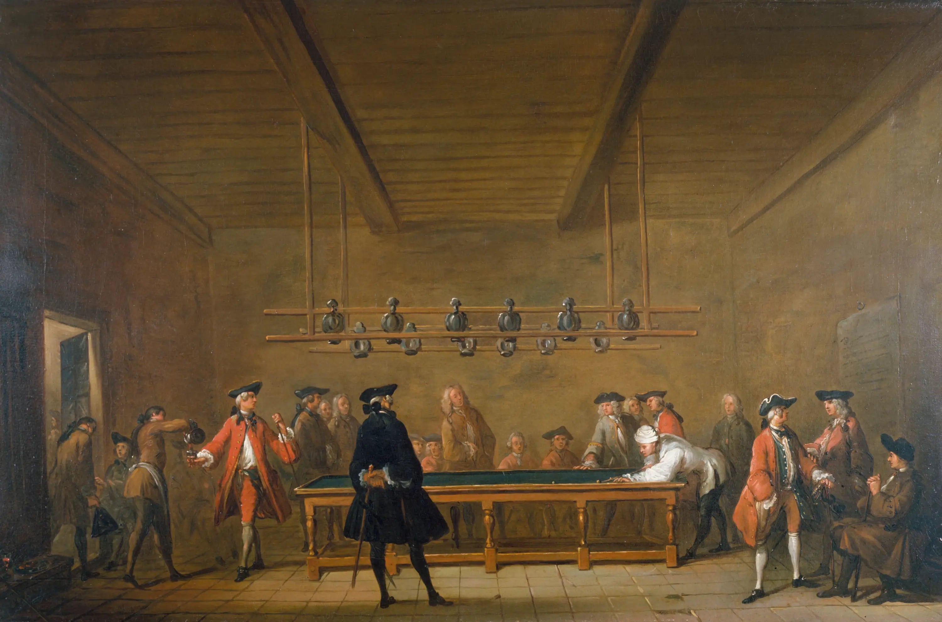 La Partie de billard - Jean Siméon Chardin - Alpha Reproduction