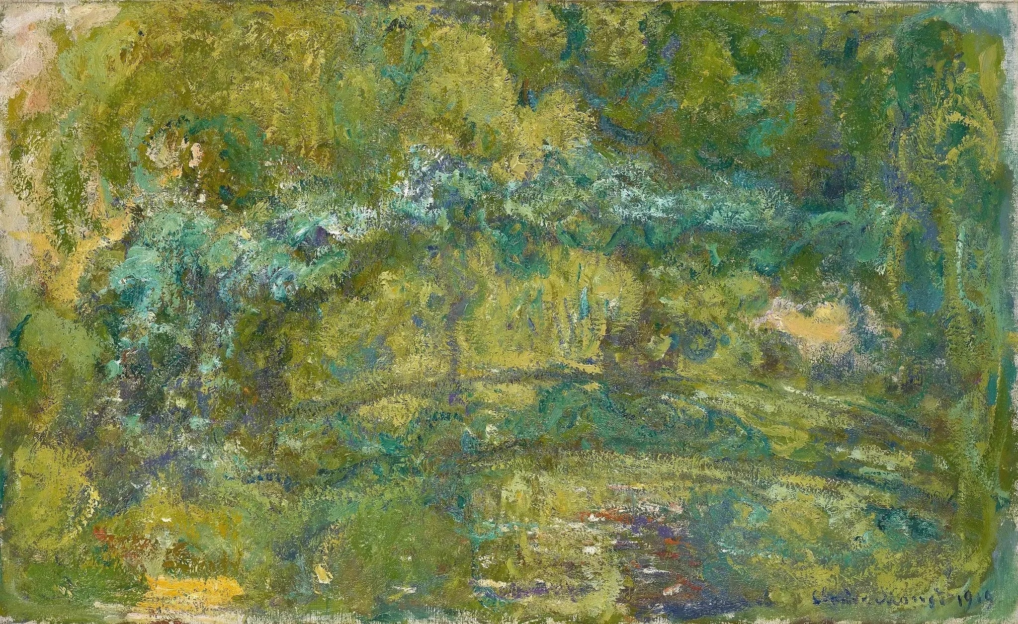 La passerelle sur le bassin aux nymphéas - Claude Monet image 1 reproduction de peinture à l’huile