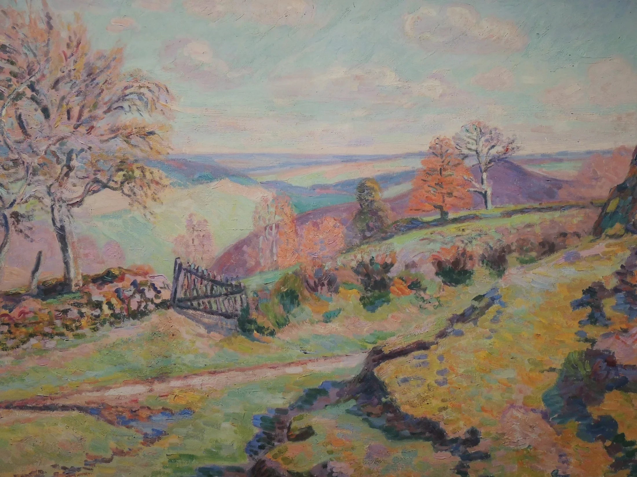 La pêcherie à Crozant - Armand Guillaumin image 1 tableau peint à l’huile sur toile