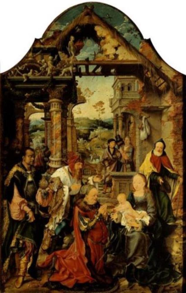 การบูชาน้อยของผู้วิเศษ - Joos van Cleve