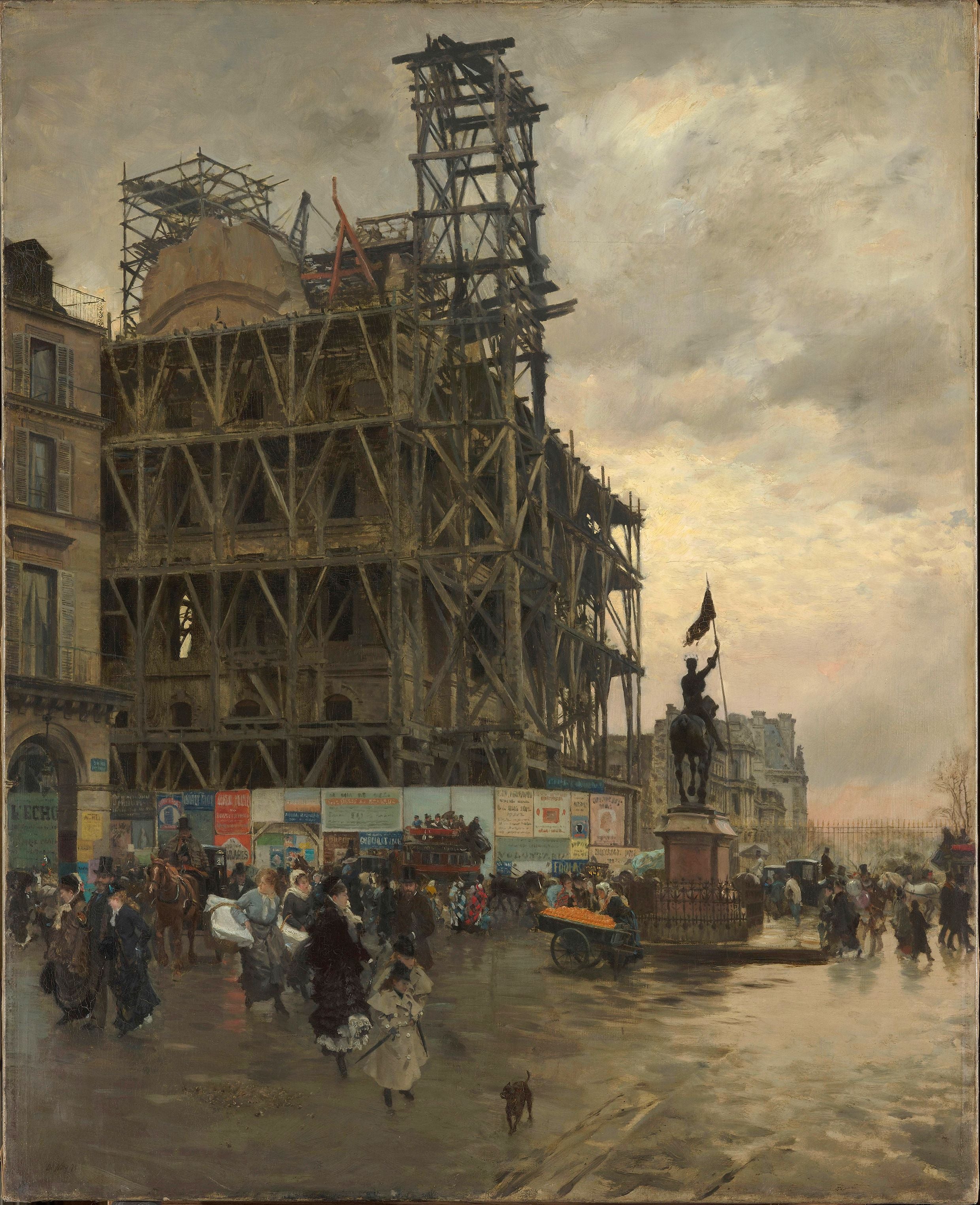 La Place des Pyramides - Giuseppe De Nittis image 1 tableau peint à l’huile sur toile