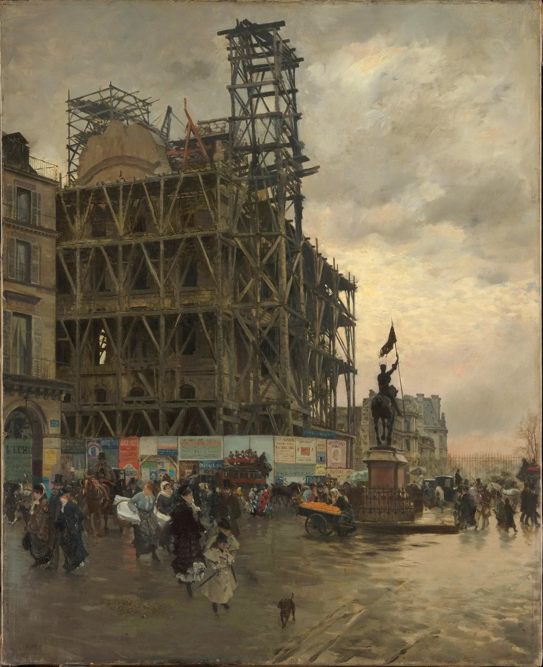 La Place des Pyramides - Giuseppe De Nittis image 1 tableau peint à l’huile sur toile