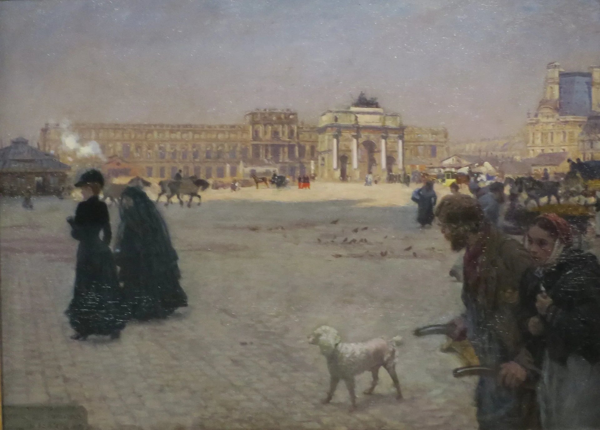 La Place du Carrousel - Giuseppe De Nittis image 1 reproduction de peinture à l’huile